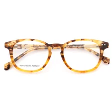 Retro Acetate Leopard Tortoise Eyeglasses Frames Women Men Vintage Round Glasses