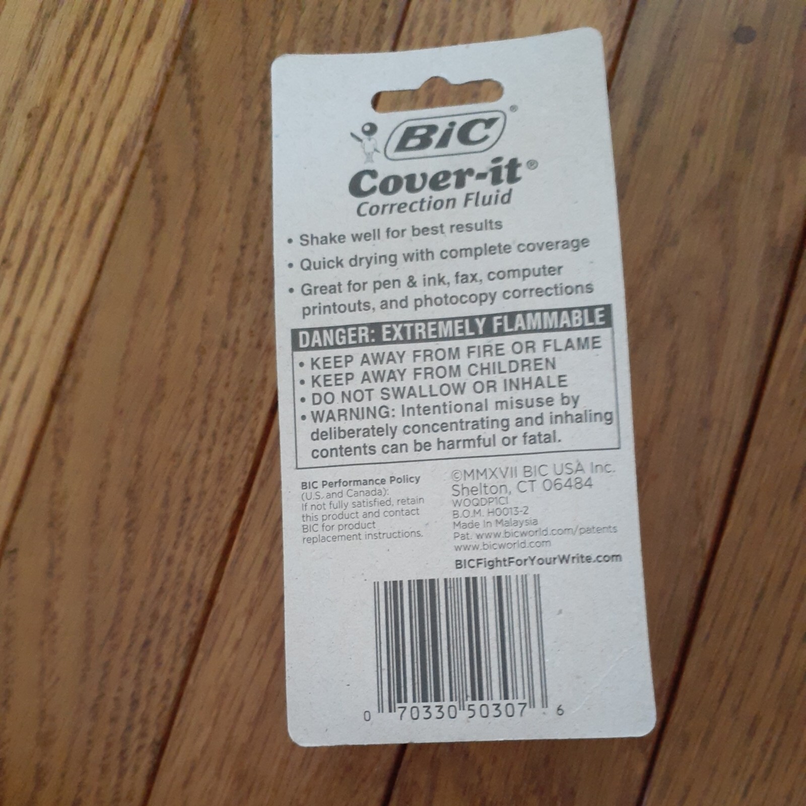 BIC Coverit Correction Fluid 7 fl oz 70330503076 eBay