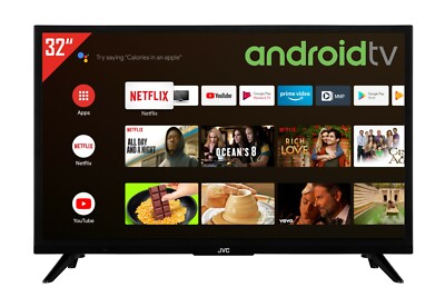 JVC LT-32VAF3055 32 Zoll Fernseher Android TV Full HD HDR Triple-Tuner Netflix