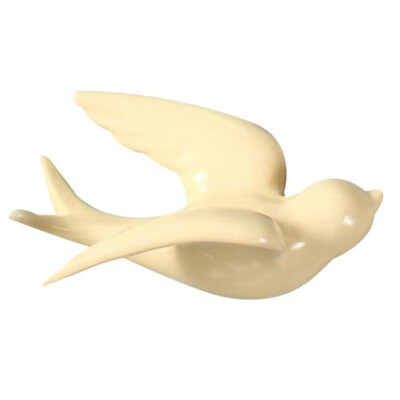 1PCS Ceramic Wall Hanging Birds Simulation Swallows Decor Flying Bird Ornament
