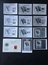 BRD FOTO-ESSAY 1967 535 TAXIS L&Uuml;BECK-HAMBURGISCHES POSTAMT 11 ENTW&Uuml;RFE !!! e2518