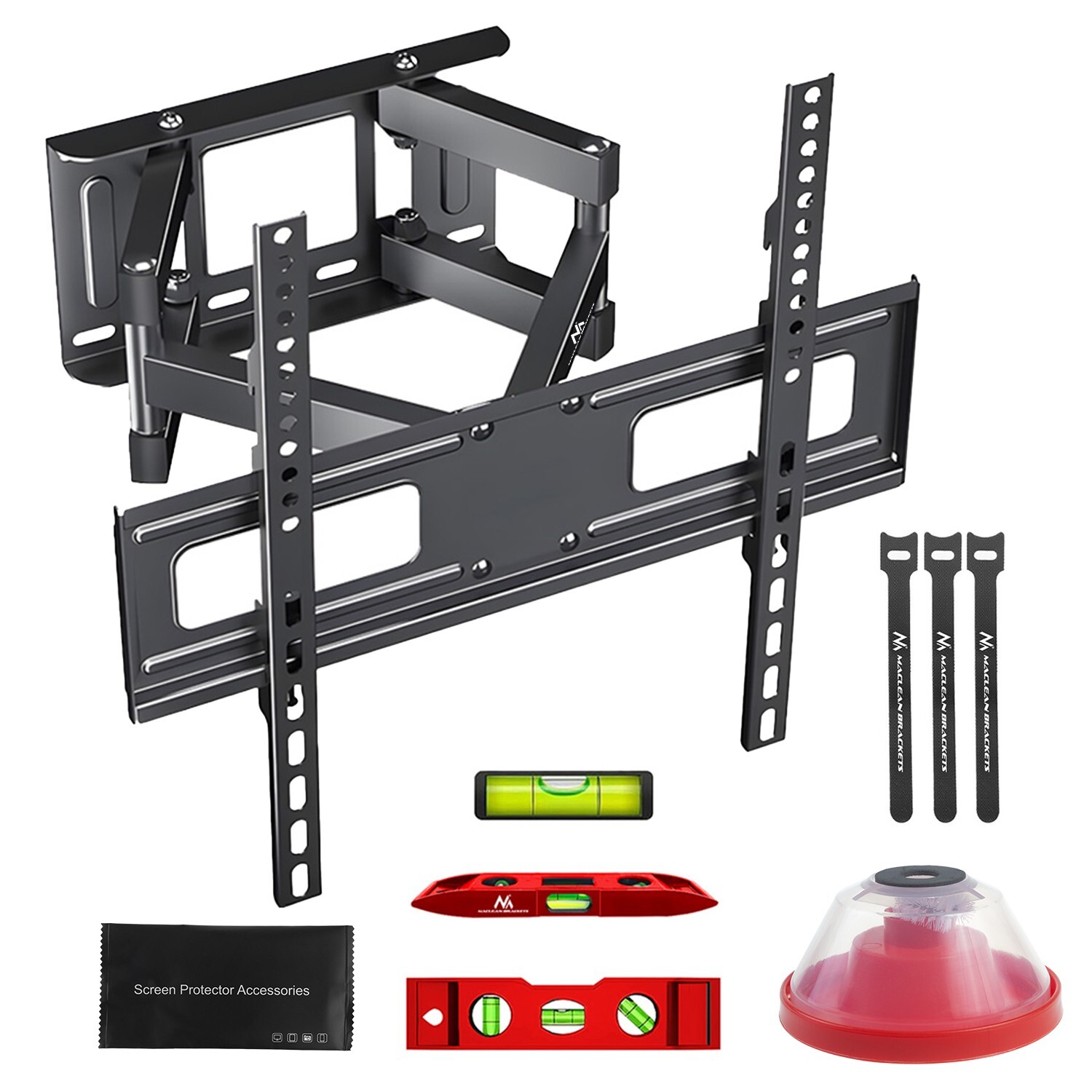 Support mural TV VESA 400x400 en acier renforcé pour écrans plats de 75 pouces
