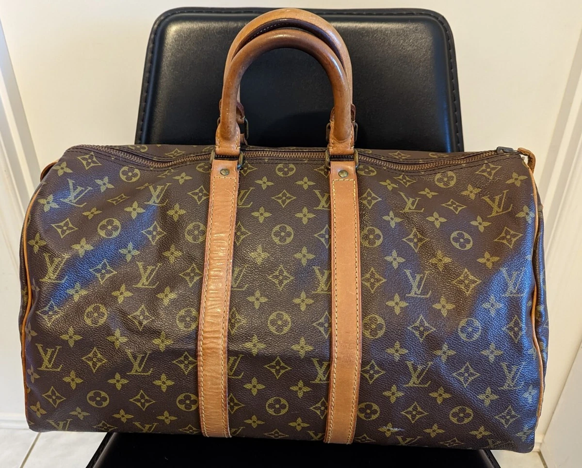 Authentic Louis Vuitton Keepall 45 Travel Bag – Relics to Rhinestones