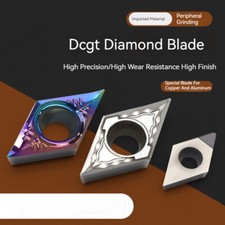 10 Stück Rhombus bunte Aluminium numerische Klinge DCGT11T302/11T304/11T308-AK