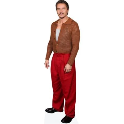 CELEBRITY CUTOUTS Pedro Pascal (Red Trousers) Mini Size Cutout