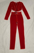 Pants suit leggings set vibrant color crop top women pants set