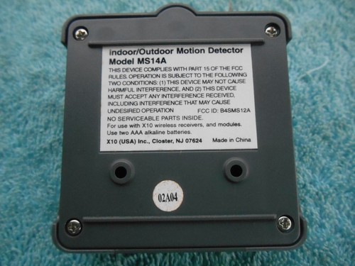 X10 ActiveHome Indoor/Outdoor EagleEye Motion Detector MS14A-C - Picture 4 of 11