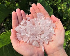 Rose Quartz Rough Natural Crystal Chips: Choose oz or lb Bulk Lot Raw Gemstone 