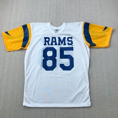 VINTAGE Los Angeles Rams Jersey Shirt White Mens Medium 70s 80s 