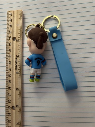 Erling Haaland #9 Rubber & Metal Keychain, New! Fast Shipping! - Picture 2 of 2