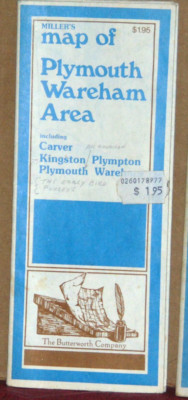 1979 Miller's Street Map and Guide of Plymouth Wareham Area, Massachusetts