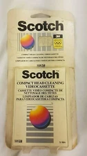 Scotch 3M Head Cleaner VHS-C Compact SEALED 1987 Camcorder VCR headcleaner