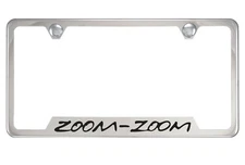 Chrome License Plate Frame for Zoom-Zoom, Zoom Zoom