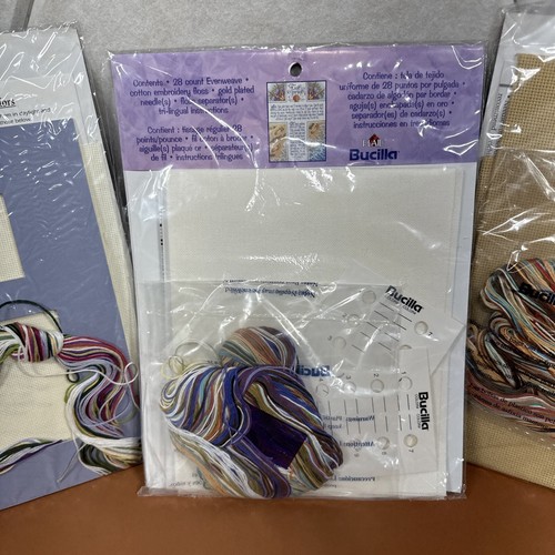 DIMENSIONS BUCEILLA PRAYERS "GOD GRANT ME... FOOTPRINTS WALK IN CROSS STITCH KIT - Picture 6 of 7