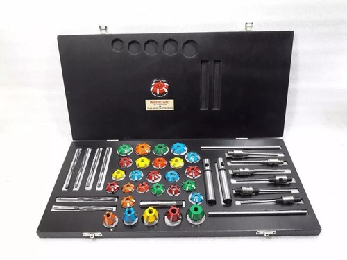 Valve seat cutter kit Go Kart Mower Motorcycle ATV 3 Angle Valve Job - Foto 9 di 10