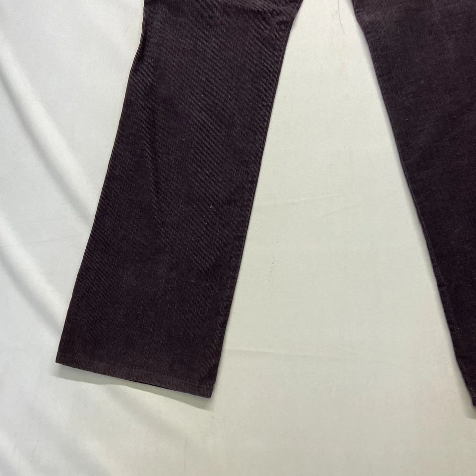 Vintage Levi's 917 Corduroy Pants Women 13M 28x32 Chocolate Brown Cotton Bootcut - Image 3 of 4