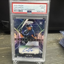 Cam Smith 2025 Panini Prizm Prospect Signatures Auto RC PSA 9 Astros #PS-CS