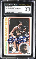 78-79 Topps Spencer Haywood CGC x JSA Auth Signed/Auto Basketball Card BA202298