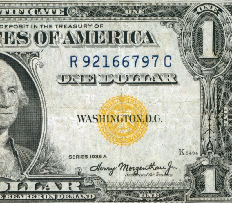 $1 1935 A (( NORTH AFRICA )) Silver Certificate ** PAPER CURRENCY