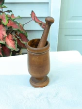 Wood Mortar And Pestle Clean