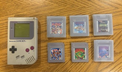 Game Boy With Game Boy Games