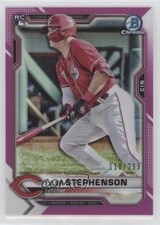 2021 Bowman Chrome Fuchsia Refractor 110/299 Tyler Stephenson #87 0j5i