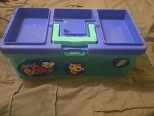 Littlest Pet Shop Blue Carry Storage Case Tackle Box NO LATCH NO LIDS FAST SHIP