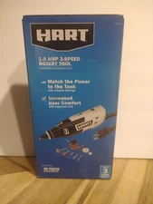 HART Corded Electric 1 Amp 2-Speed Rotary Tool Kit with 10 Accessories New!