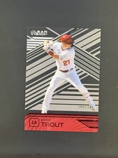 2021 Panini Chronicles Clear Vision Red /100 Mike Trout #1