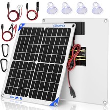 20w Solar Battery Charger Maintainer 12v Waterproof Solar Panel Trickle Charger