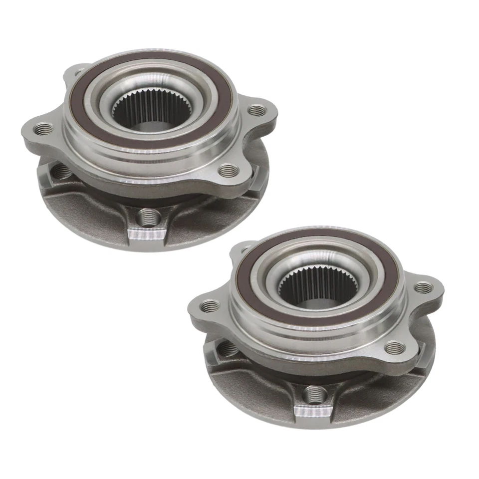 Par (2) Conjunto de cojinete de cubo de rueda delantera para Audi A4 A5 Quattro A6 A7 Allroad Q5 Foto 3 de 4