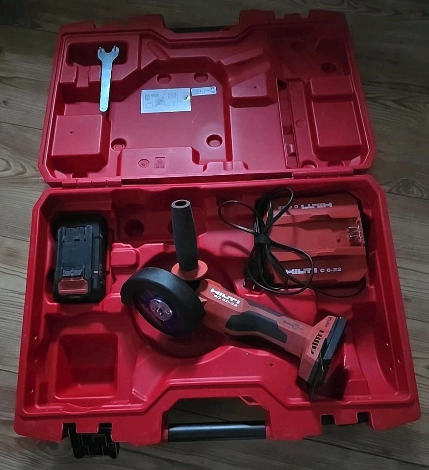 Hilti-AG6D-22 NURON Akku-Winkelschleifer Sehr GuteZust+Akku+Ladegerät mit Koffer - Bild 2 von 4