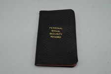 Vintage 1937 Personal Social Security Record Book Boorum & Pease Co. Brooklyn NY
