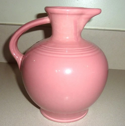 Vintage Fiesta Pitcher Pink 7" Disc Jug – HLC USA Pottery Retired Color