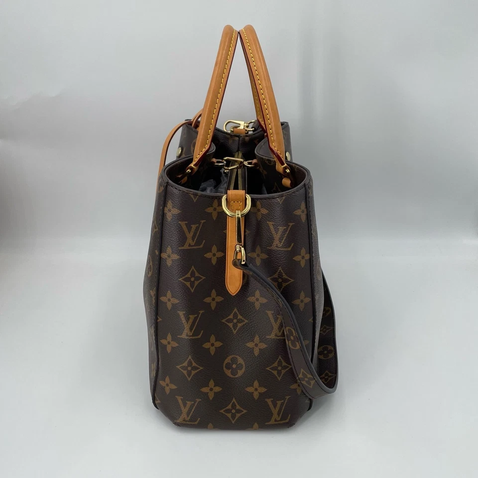 #2 Auténtico bolso de hombro Louis Vuitton Montaigne marrón con monograma de lona usado Foto 4 de 4