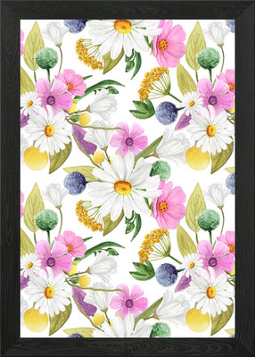 Flourish Watercolor 04 Gerahmtes Wandbild Poster Leinwanddruck Bild