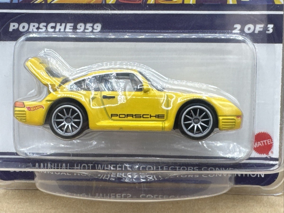 ミニカー Hot Wheels 38th Convention Porsche 959 2024 Hot Wheels YELLOW 959 PORSCHE 05819/06200 38th LAX