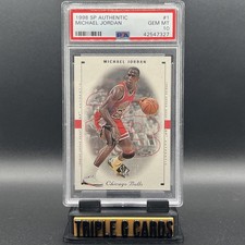1998 SP Authentic Michael Jordan #1 PSA 10 GEM MINT Bulls Legend