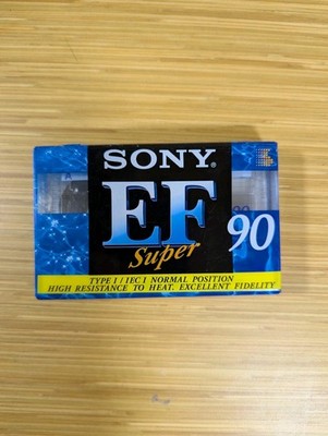 K SONY EF SUPER 90 TYPE I BLANK CASSETTE TAPE