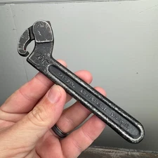 Vtg J.H. Williams No.471 Adjustable Hook Spanner Wrench - 3/4" - 2"