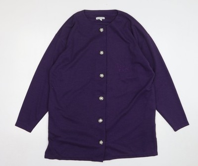 Lila Strickjacke Pullover Damen UK Größe M South Lodge