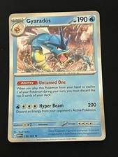 Pokemon Gyarados 130/165 Rare 151 Holo Near Mint