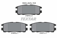 Textar Bremsbelagsatz, Scheibenbremse 2187501 FüR Isuzu Opel