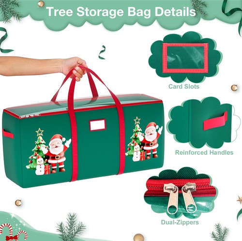 Christmas Tree Storage Bag Christmas Tree Bag 9 FT Heavy Duty Waterproof Tree... - Picture 3 of 7