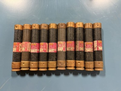 LOT OF 10 Bussmann FRS-R-50 Amp Fuses Class RK5 600 Volts 50A