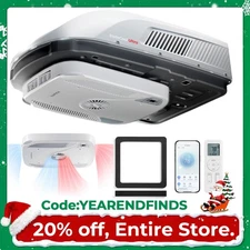 RV Air Conditioner 16000BTU Heat Pump Rooftop AC Unit Ultra Quiet Wifi+Remote