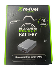 Digipower Re-Fuel Rechargeable Lithium-Ion Replacement Battery for Canon LP-E12