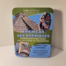 Replogle Globes Geography Game Worldwide Geography Americas Card Game
