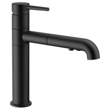 Delta Trinsic 4159-BL-DST Single Handle Pull-Out Kitchen Faucet - Matte Black