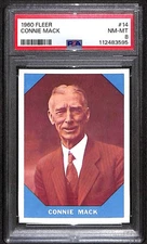 1960 Fleer #14 Connie Mack HOF  PSA 8 NMMT C98076